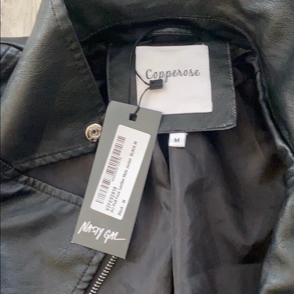 Faux Leather Moto Jacket - Picture 3 of 3